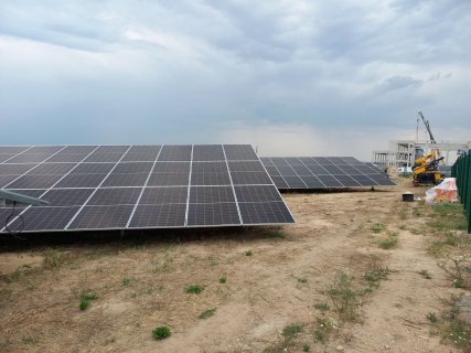 PV plant Ruda u Velkého Meziříčí - construction